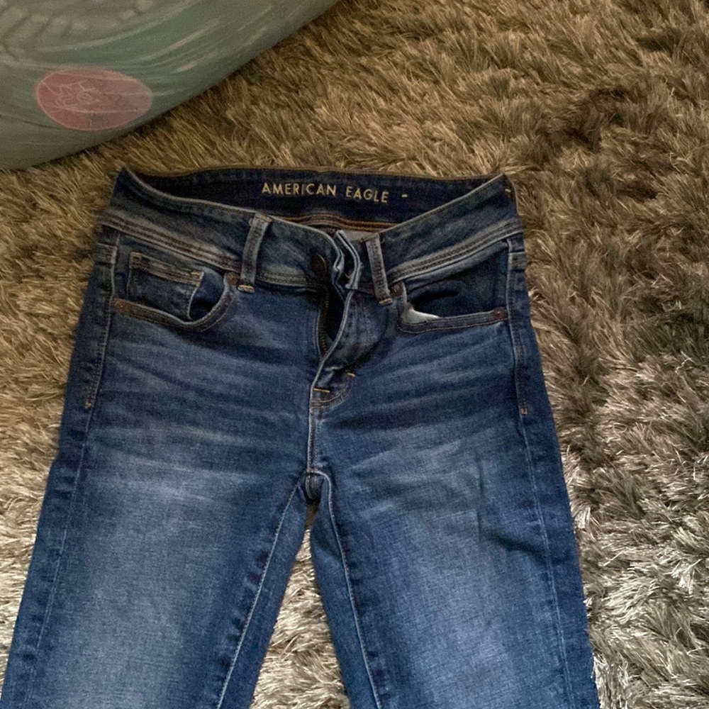 American Eagle jeans, bootleg, size 0